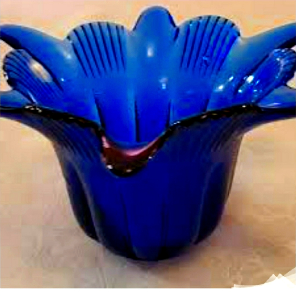 Recycled Ecoglass from Spain in Cobalt Blue